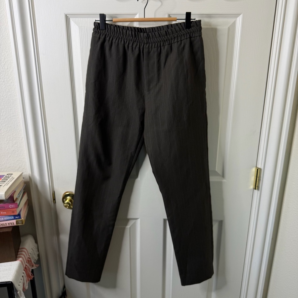 Acne Studios Men’s Ryder Wool Blend Trousers Pinstripe Pants Size 44 / US 34 - Picture 2 of 7